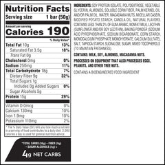 Atkins Vanilla Macadamia Nut nutrition panel view showing 15g protein and low net carbs