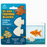 Atlantic Rush vacation feeder block in tank ready to dispense up to 14 days