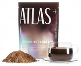 Atlas Coffee Club Atlas+ Superblend bottle on counter for daily energy