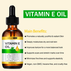 ATOANY Vitamin E Oil dropper bottle for precise daily dosage