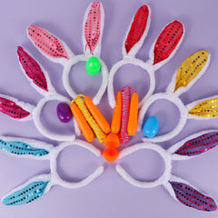 Atonofun bunny ears headbands add playful charm to hunts.