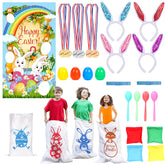 Atonofun Easter sack race bags for kids, sturdy and colorful for backyard play