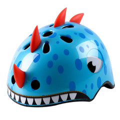 Atphfety dino-shark design helmet shell adds playful appeal during active play