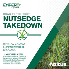Atticus Empero Q-Pak application steps illustrate simple use.