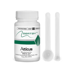 Atticus Sertay bottle closeup shows weed-killing power for southern lawns