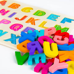 Attmu letters with bright colors attract toddlers and aid recognition.