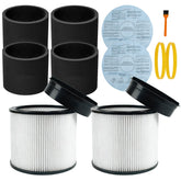 ATXKXE 90304 cartridge filter closeup demonstrates improved debris capture for wet-dry vacuums.