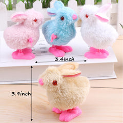 Audaisyly Bunny wind-up toy with plush texture encourages gentle grasp and imaginative play.