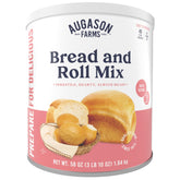 Augason Farms bread and roll mix can front view, ideal for emergency pantry storage