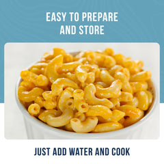 Augason Farms Cheese Sauce Mix label highlights gluten-free ingredients.
