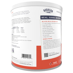 Augason Farms packaging shows gluten free certification for safe meals.