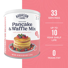 Pancake/waffle batter in bowl using Augason Farms mix