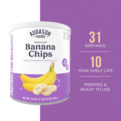 Augason Farms banana chips added to trail mix for sweetness.