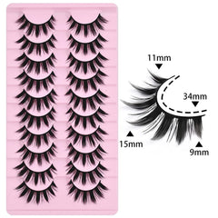 AUGENLI 16mm spiky lashes for anime-inspired looks and confidence