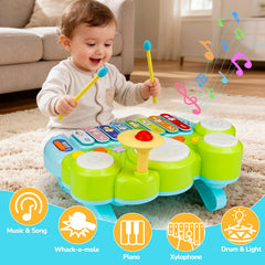 AugToy xylophone with flashing colors supports color recognition and coordination