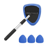 AUKEPO windshield cleaning brush with extendable handle reaching tight spots.