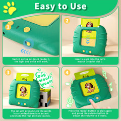 Aullsaty animals and vehicles cards with sounds boost engagement during learning sessions.