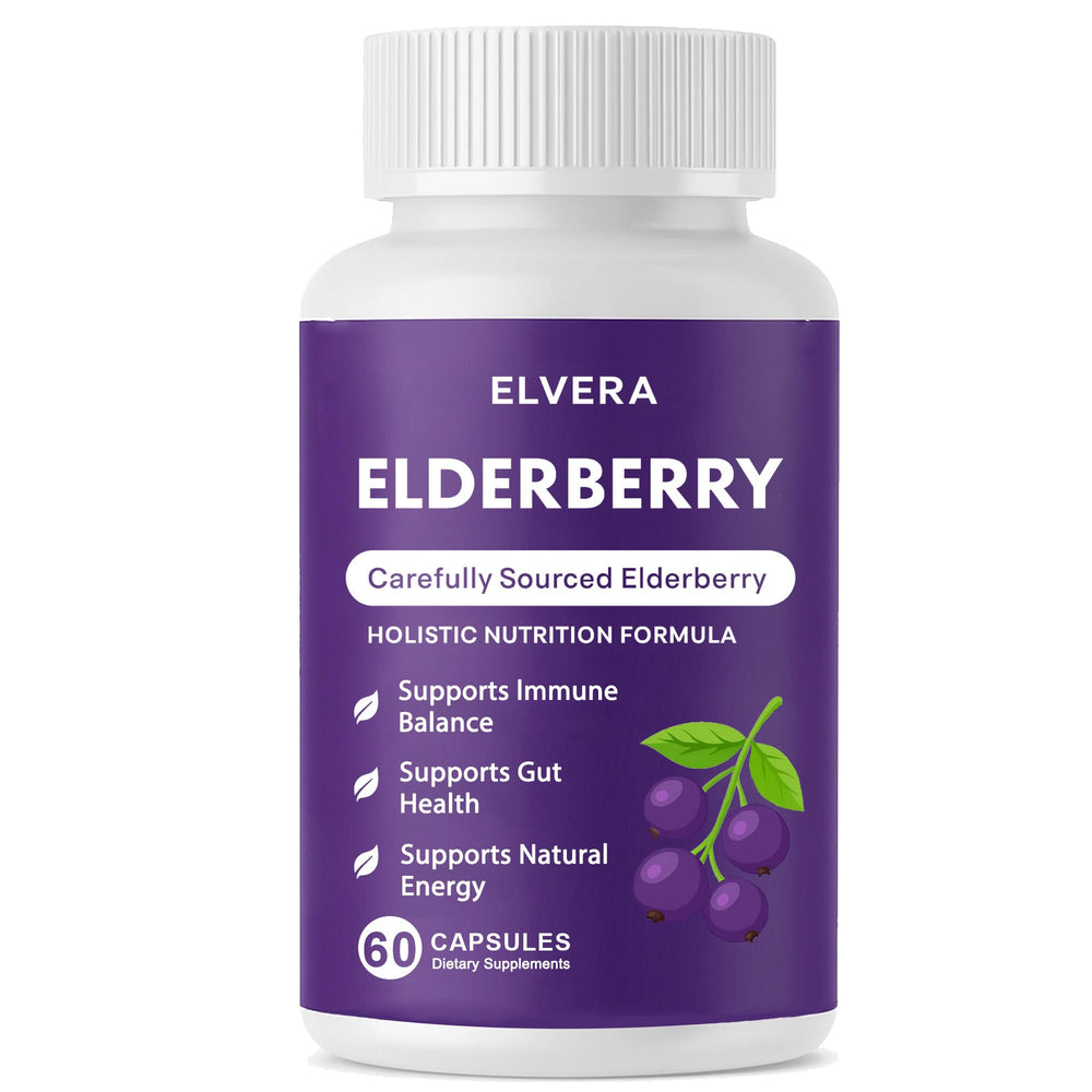 Aultink Elvera elderberry bottle showcasing organic immune support for daily balance