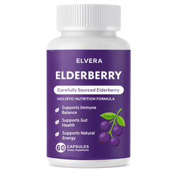 Aultink Elvera elderberry bottle showcasing organic immune support for daily balance