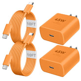 Auorld 45W USB-C charger block with compact design for fast charging
