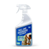 AuraClean Wall & Baseboard Cleaner bottle pour enables quick spray for streak-free walls.