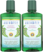 Auromere mouthwash bottle-pour for long-lasting freshness.