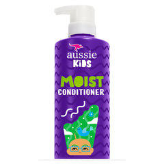 Aussie Kids Moisture Sulfate-Free Conditioner bottle shown for detangling use