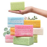 Australian Botanical Soap goat milk bar with creamy lather for gentle daily cleansing.