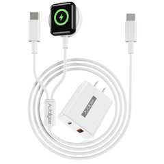 Autallgee upgraded MFi 2-in-1 cable charges iPhone and Apple Watch together for convenience