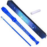 Auteey 8-holes Soprano Recorder in blue, beginner-friendly instrument for kids' music learning.