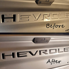 Auto Safety 3D badge kit adds depth and visibility to Silverado tailgate