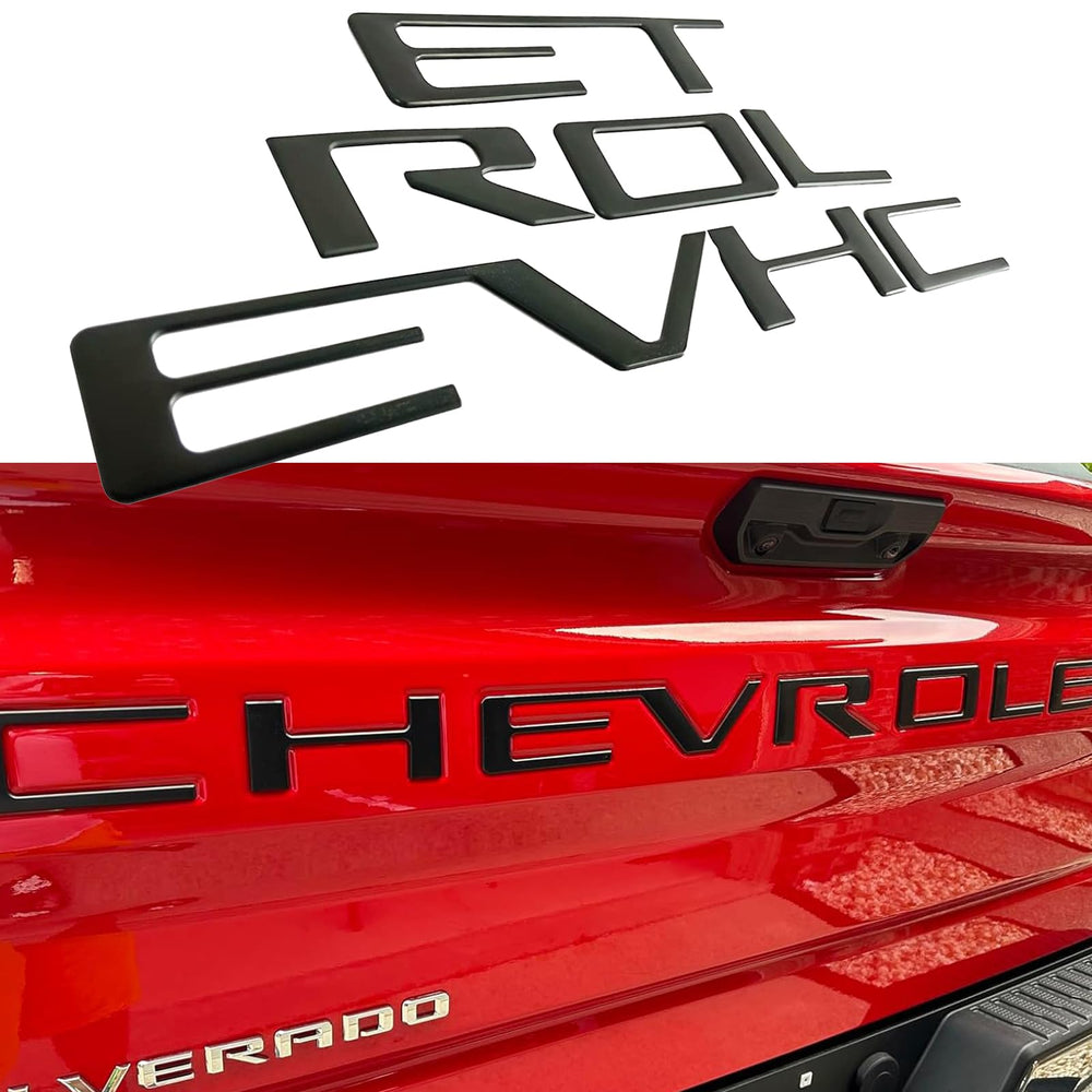 Auto Safety tailgate letters for Chevy Silverado 2019-2025 emblems with enhanced curb appeal