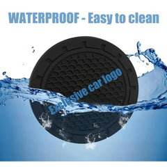 Autsop easy-clean car coaster cleans quickly with damp cloth or rinse.