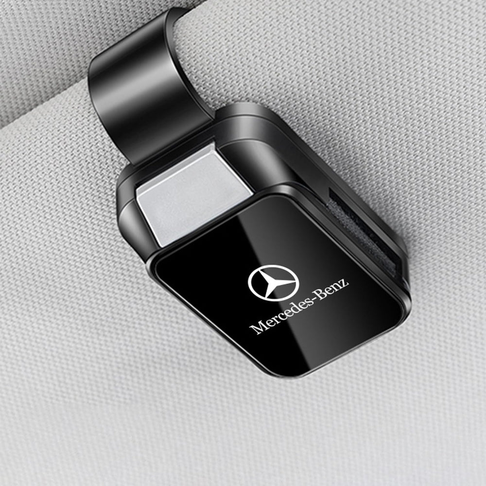Autsop sunglasses holder clip keeps glasses secure while driving.