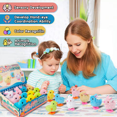 Auvitaya wind-up action head nod demonstrates engaging motion for kids.