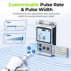 AUVON tens unit quick-charge USB-C for fast recovery sessions.