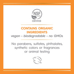 Ingredients panel on Avalon Organics bottle features Triple-C Complex and Kakadu Plum.