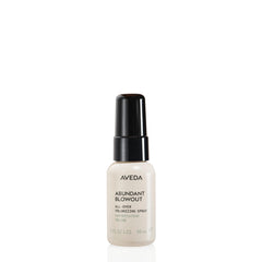 Aveda Abundant Blowout spray bottle for on-the-go volume boost.