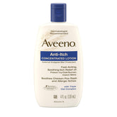Aveeno Anti-Itch Concentrated Lotion bottle with Calamine to soothe itching