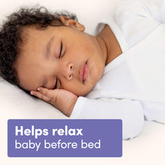 Aveeno Baby Calming Comfort Lotion absorbs quickly for a non-greasy feel after bath time.