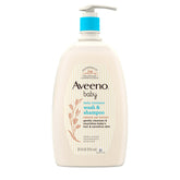 Aveeno Baby Daily Moisture bottle front for daily gentle cleansing.