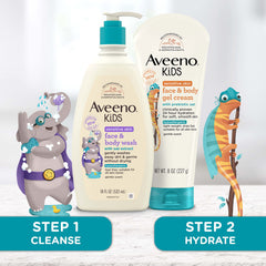 Close-up of Aveeno Kids prebiotic oat ingredient for skin support.