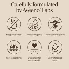 Aveeno oat gel texture close-up shows lightweight, quick-absorbing hydration.