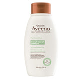 Aveeno Plant Protein Blend Shampoo bottle shown for daily frizz control.