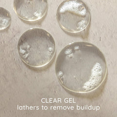 Aveeno shampoo lather texture illustrating gentle foaming action