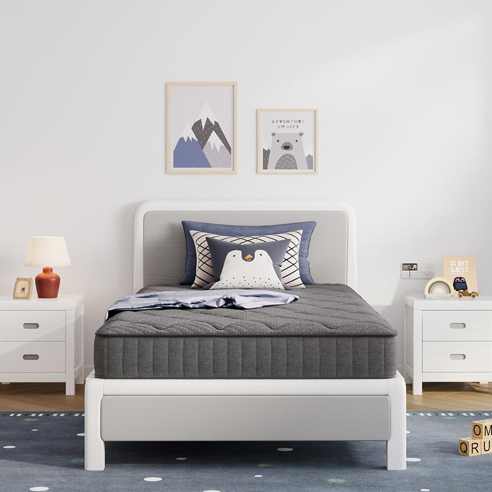 Avenco twin mattress top view cover showing breathable surface