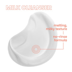 Removing makeup with Avène Gentle Milk Cleanser for sensitive skin.