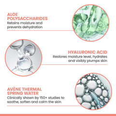 Open jar shows rich gel texture from Avène Hydrance Aqua-Gel