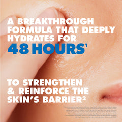 Applying Avène Hydrance Boost Serum as part of a daily skincare routine.