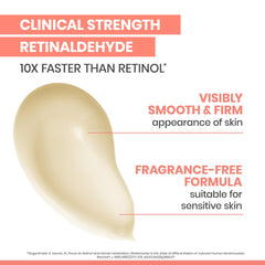 Finger applying Avène Retrinal cream to demonstrate gentle absorption